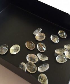 7x9mm golden rutile oval cut