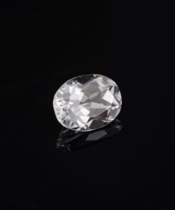 8x10mm white topaz oval cut