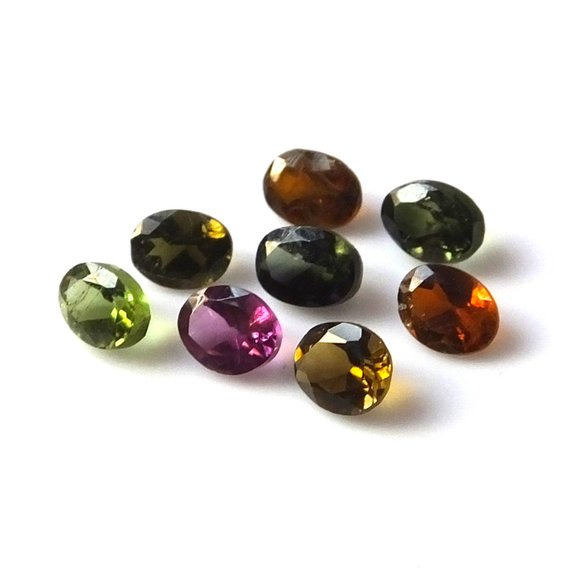8x10mm multi tourmaline oval cutb 8x10mm multi tourmaline oval cut