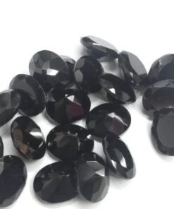 8x10mm black spinel oval cut