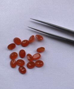 8x10mm carnelian oval cut