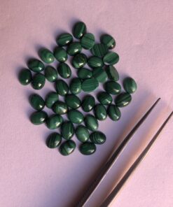 7x9mm malachite oval