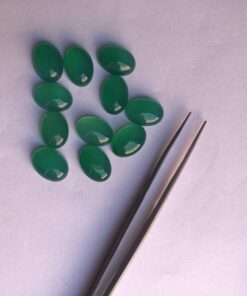 7x9mm green onyx oval