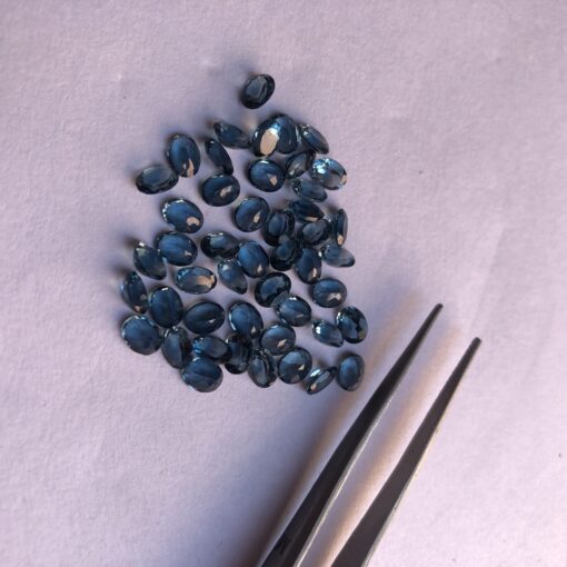 6x4mm london blue topaz oval cut