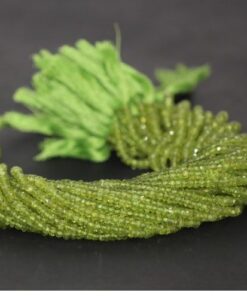 4mm peridot faceted beads