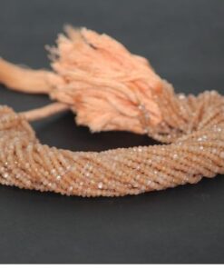 peach moonstone faceted beads