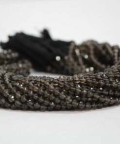 4mm smoky quartz beads