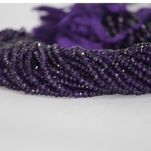 4mm african amethyst faceted beads