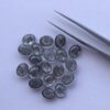 7x9mm Natural Black Rutile Smooth Oval Cabochon