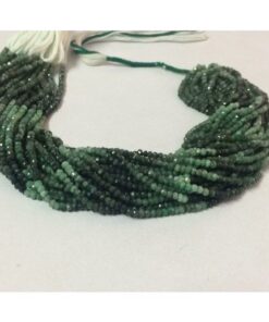 emerald rondelle beads