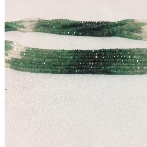 emerald faceted beads