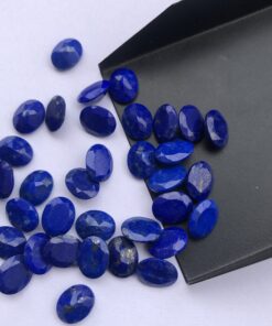 9x7mm Natural Lapis Lazuli Faceted Oval Cut Gemstone