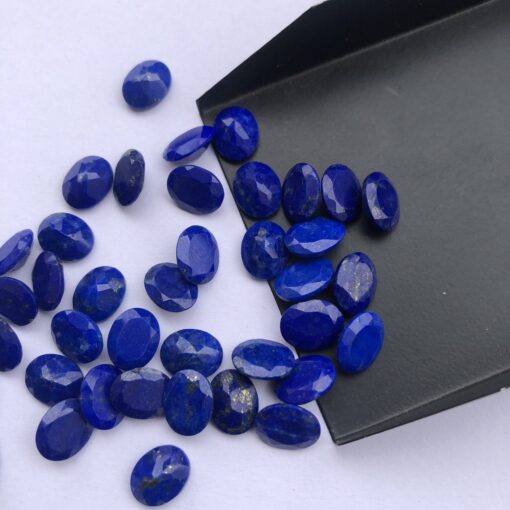 9x7mm Natural Lapis Lazuli Faceted Oval Cut Gemstone