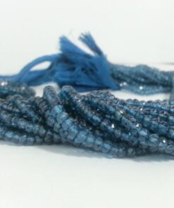 4mm london blue topaz beads