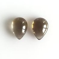 10x14mm smoky quartz pear