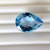 10x14mm swiss blue topaz pear cut