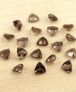 4mm smoky quartz trillion cut