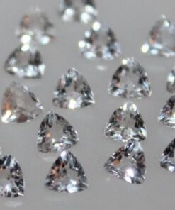 4mm white topaz trillion cut