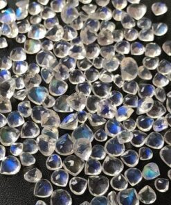 4mm rainbow moonstone heart cut