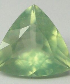 4mm prehnite trillion cut