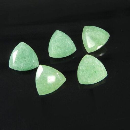 4mm green aventurine trillion cut