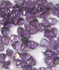 4mm amethyst trillion cut