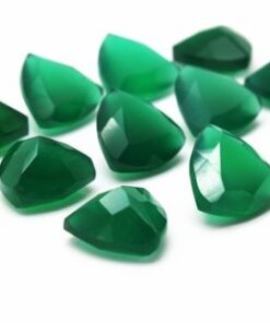 5mm green onyx trillion cut