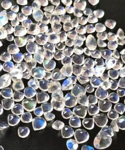 5mm rainbow moonstone heart cut