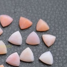 5mm pink opal trillion cut