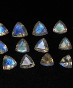 5mm rainbow moonstone trillion cut