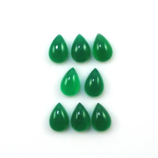 5x3mm green onyx pear