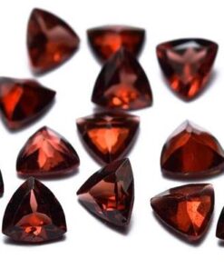 6mm red garnet trillion cut