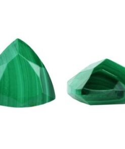 6mm malachite trillion cut