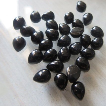 6x8mm black spinel pear