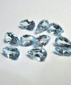 6x8mm sky blue topaz pear cut