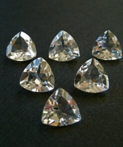 7mm crystal quartz trillion cut