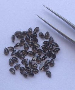 7x5mm Natural Smoky Quartz Pear Cut Gemstone
