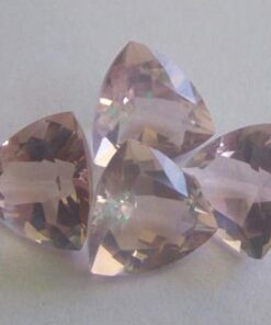 8mm rose quartz trillion cut