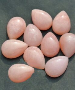 10x8mm Natural Pink Opal Smooth Pear Cabochon