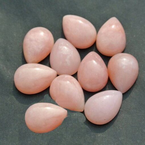 10x8mm Natural Pink Opal Smooth Pear Cabochon