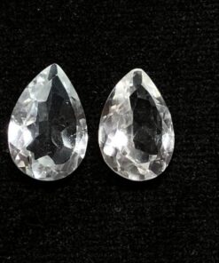 8x10mm white topaz pear cut