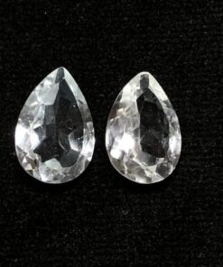 8x10mm crystal quartz pear cut