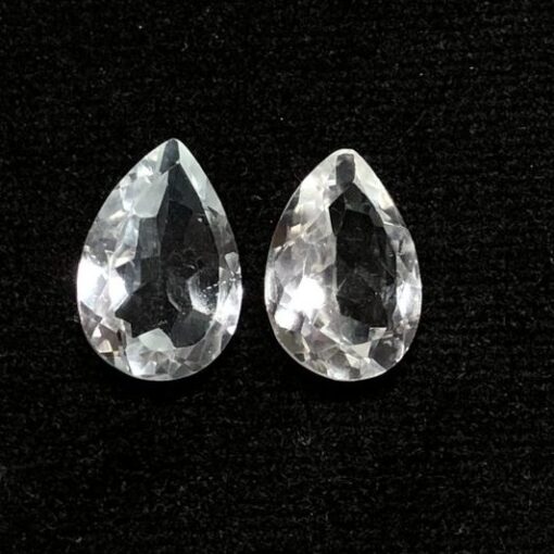 8x10mm crystal quartz pear cut