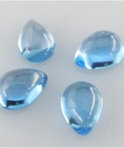 8x10mm swiss blue topaz pear