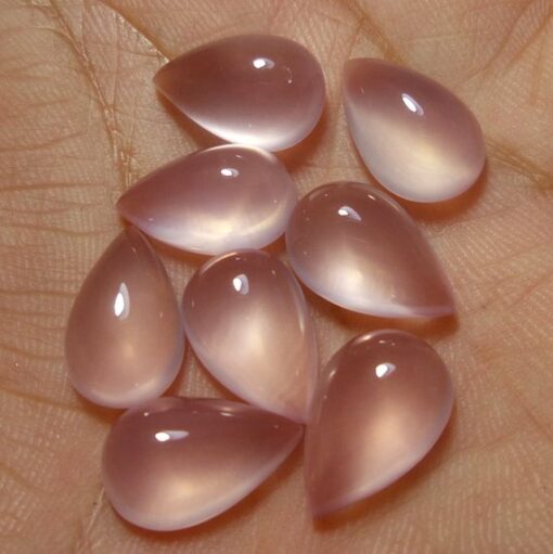 8x10mm rose quartz pear