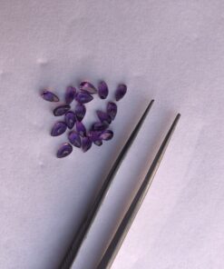 5x3mm african amethyst pear cut