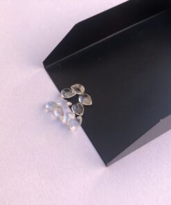 5x3mm white topaz pear cut