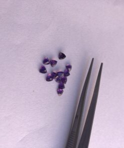 4mm african amethyst trillion cut