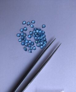 4x3mm swiss blue topaz pear cut