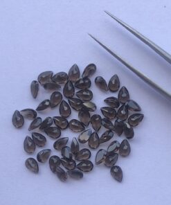 7x5mm Natural Smoky Quartz Pear Cut Gemstone